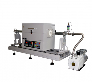 Лабораторная скользящая двухзонная трубчатая печь CY-O1200-50IIC-RTP для получения тонких пленок cvd mos2
