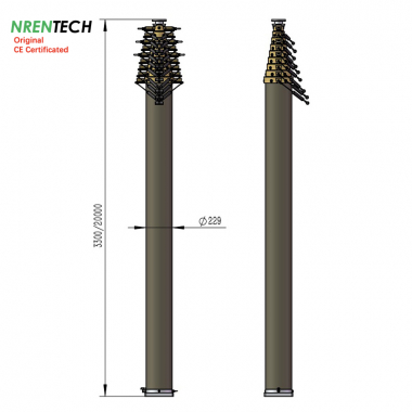 Пневматическая телескопическая мачта с замком NR-3.3-20-30L-10S-51-229