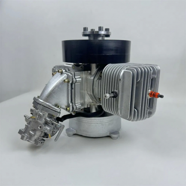 Бензиновый двухцилиндровый двигатель 350CC для БПЛА с воздушным охлаждением, двухтактный двигатель внутреннего сгорания, сертифицирован по стандарту CE, для вертолёта