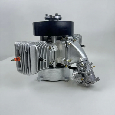 ДвухтактныйБензиновый двухцилиндровый двигатель 350CC для БПЛА, двухтактный двигатель внутреннего сгорания, для дрона с дистанционным управлением, производство Китай