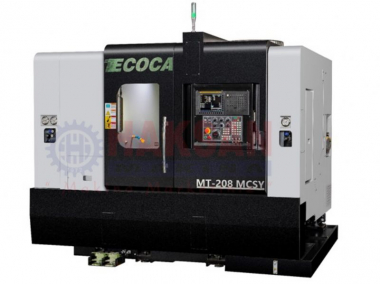 Токарный станок с ЧПУ с осями Ecoca C и Y-токарный станок с наклонной стойкой и направляющим центром